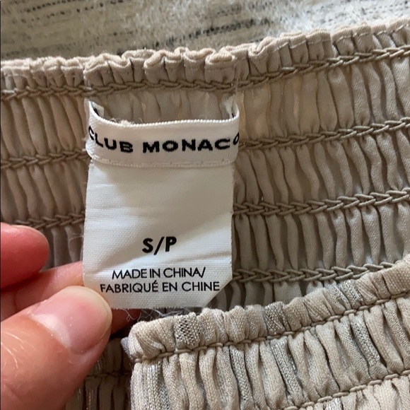 Club Monaco metallic mini skirt - Picture 4 of 6